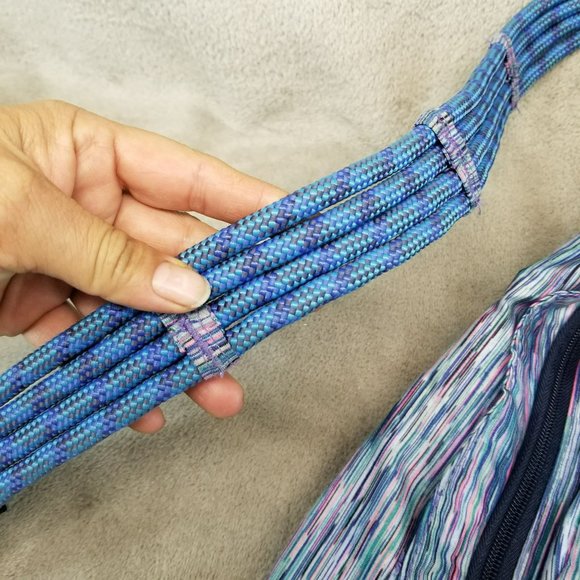 Kavu Backpack Unisex 11x18 Blue Purple Rope Sling Adjustable Shoulder Strap main image 8